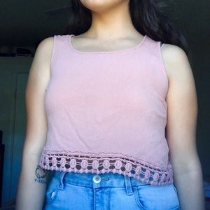 Ambiance gauze crop top